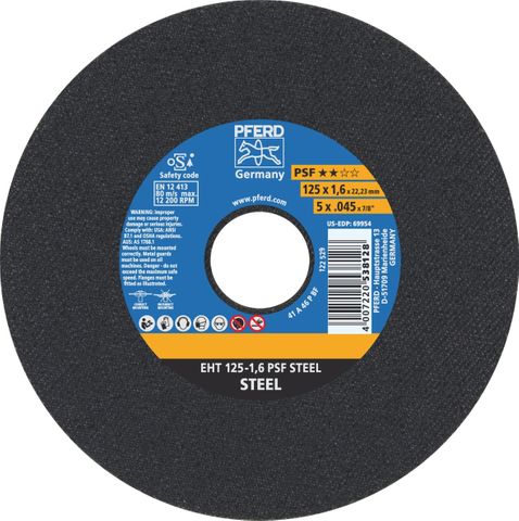 Pferd - 5 Inch Flat Ultra Thin Cut-Off Wheel Gp