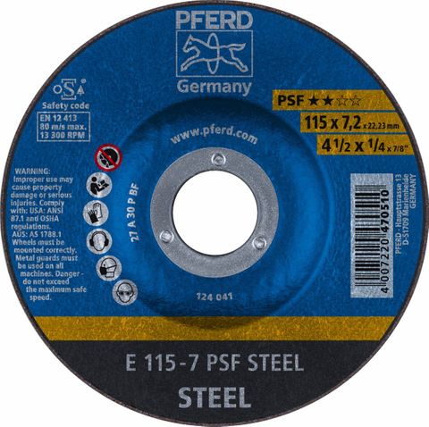 Pferd - 4-1/2Inch Depressed Centre Gp Grind Wheel