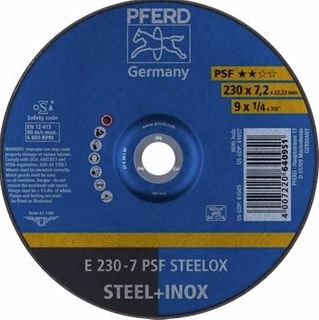 Pferd - 9 Inch Grinding Wheels GP Depressed Centre