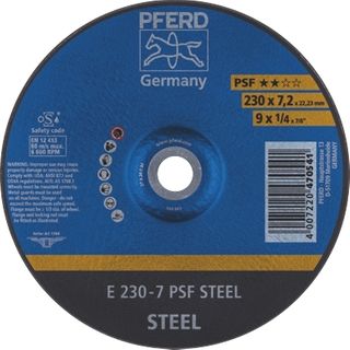 Pferd - 9 Inch Depressed Centre Gp Grind Wheel