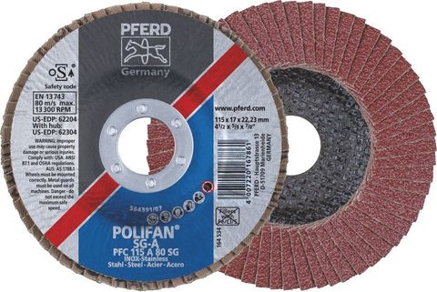 Pferd - 4-1/2 Inch Flap Disc Prem Sg Alum Oxide