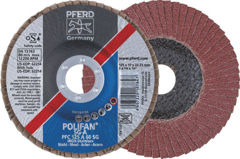 Pferd - 5 Inch Flap Disc Premium Sg Aluminium Oxid
