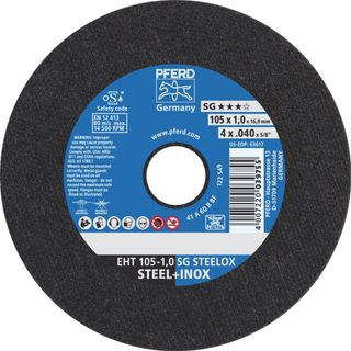 PFERD - 4 INCH FLAT ULTRA THIN INOX CUTTING DISC