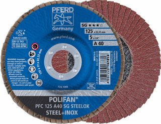 Pferd - 5 Inch Polifan Flap Disc Premium Aluminium