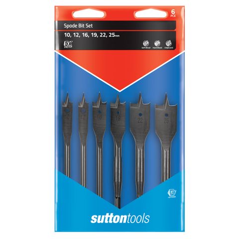 Sutton - Spade Bit Set - 6 Pieces