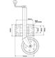 Richmond - Standard Jockey Wheel 350KG