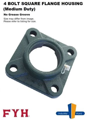 FYH 4-Bolt Flange Housing - Medium Duty