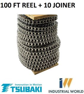 TSUBAKI ROLLER CHAIN 5/8- 10B -1 ROW -10OFT REEL