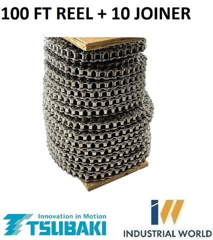 TSUBAKI ROLLER CHAIN 5/8- 10B -1 ROW -10OFT REEL