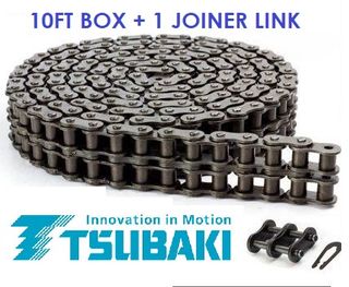 TSUBAKI ROLLER CHAIN 5/8- 10B -2 ROW -10FT BOX
