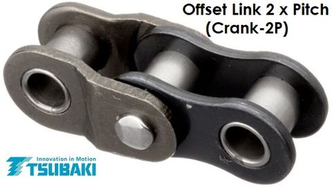 TSUBAKI ROLLER CHAIN 1/4- 25 -1 ROW -OFFSET LINK