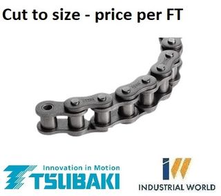 TSUBAKI ROLLER CHAIN 1/2 - 40 -1 ROW -PER FT CUT