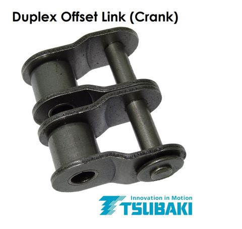 TSUBAKI ROLLER CHAIN 5/8 - 50 -2 ROW -OFFSET LINK