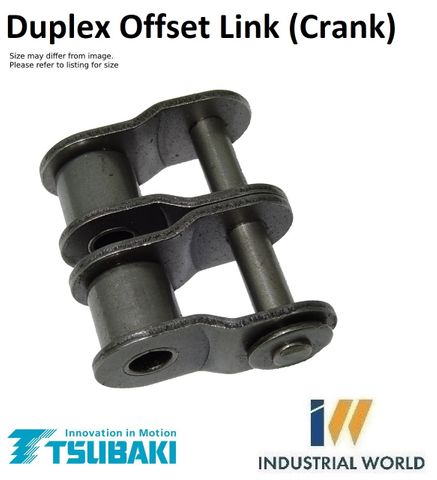 TSUBAKI ROLLER CHAIN 5/8 - 50 -2 ROW -OFFSET LINK