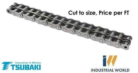TSUBAKI ROLLER CHAIN 1/2 - 40 -2 ROW -PER FT CUT