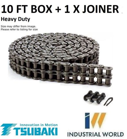 TSUBAKI ROLLER CHAIN 3/4 - 60H -2 ROW -10FT BOX