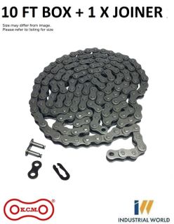 KCM ROLLER CHAIN 1/2 - 40 -1 ROW -10FT BOX