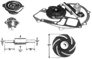 WATER PUMP KIT=JD RE11348