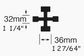 INNER TUBE YOKE=W2580 W/ANGLE