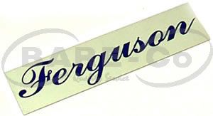 Name Plate Ferguson Te20