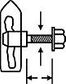 DROP LOCK PIN BOLT-IN 1/2 X