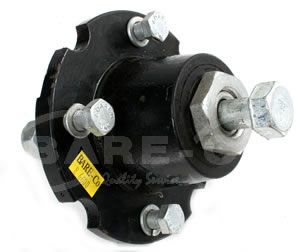 Cast Hub/Brgs Rubber Wheels