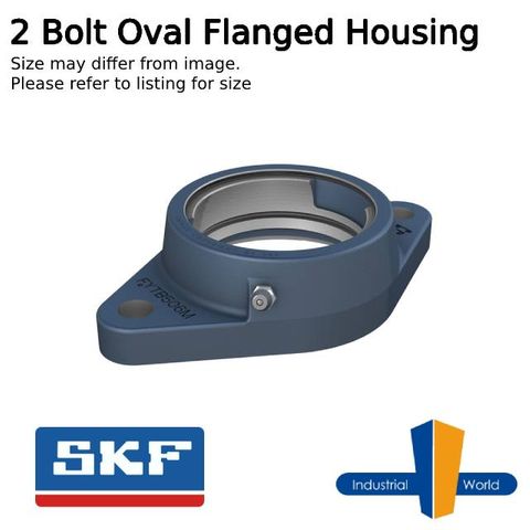 SKF - 2 Bolt Oval Flange Housing (Light Duty)