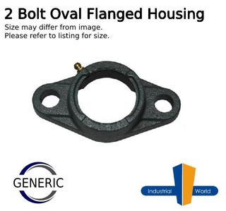 GENERIC - 2 Bolt Oval Flange Housing - 16 mm Bolt