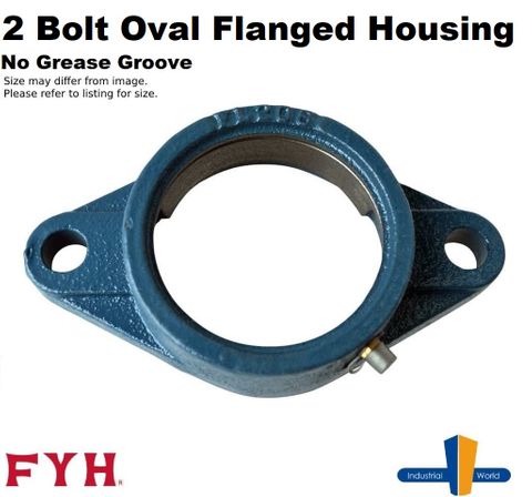 FYH -2 Bolt Oval Flange HSG (No Grease Groove)