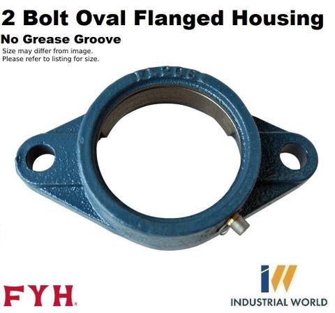 FYH -2 Bolt Oval Flange HSG (No Grease Groove)