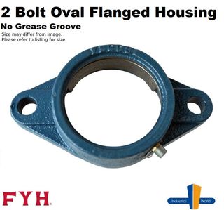 FYH -2 Bolt Oval Flange HSG (No Grease Groove)