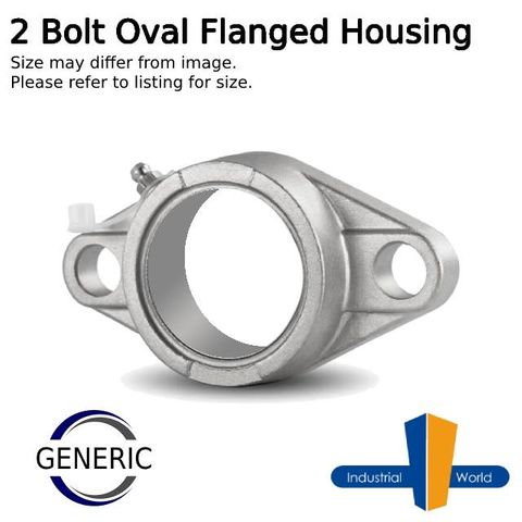 GENERIC - Stainless Steel 2 Bolt Oval Housing