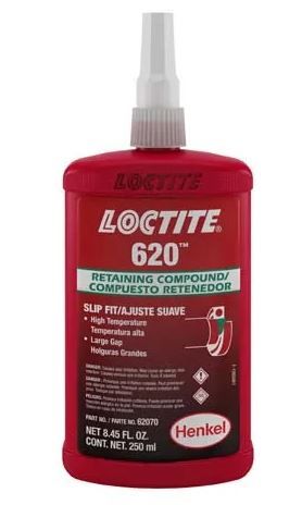 Loctite 620 High St Retaining Comp 250ml