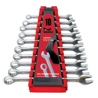 Teng Tools - 10 Pc Metric Combination Spanner Set