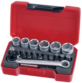 Teng Tools - 1/4 Drive 19 Piece Socket Set