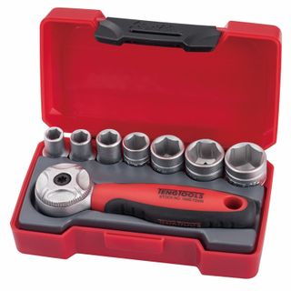 Teng Tools - 1/4 Mini Ratchet 8 Pices Socket Set 7