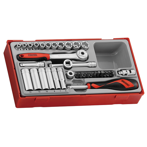 Teng Tools - 1/4 Drive 35 Piece Socket Set