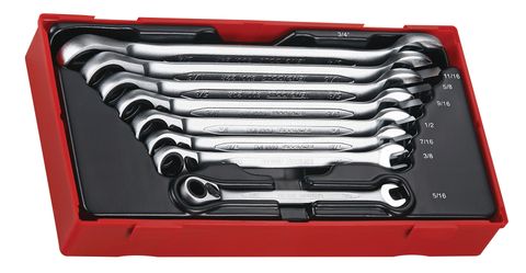 Teng Tools - 8 Pc 12 Pt AF Ratcheting Combination