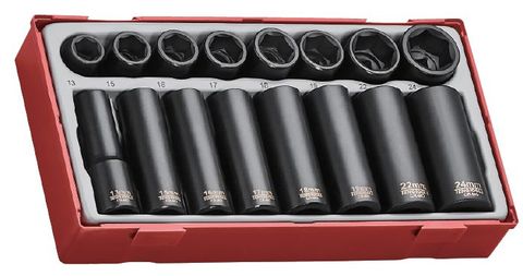 Teng Tools - 1/2 Drive 16 Piece Impact Socket Set