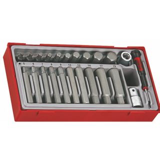 Teng Tools - 1/2 Drive 23 Piece Regular & Long Hex