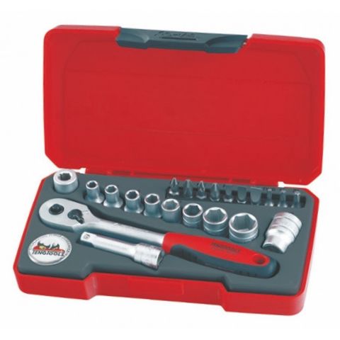 Teng Tools - 1/4 Drive 22 Piece Socket Set