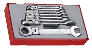 Teng Tools - 8 Pc 12 Pt Flexible Ratcheting Combin