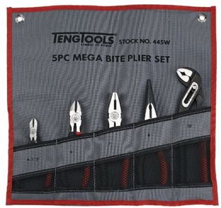 Teng Tools - 5 Piece Mega Bite Plier Set in Wallet