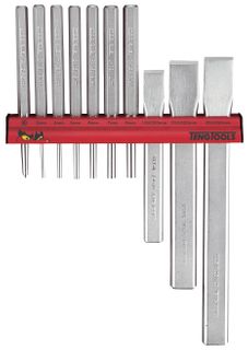 Teng Tools - 10 Piece Punch & Chisel Wall Rack