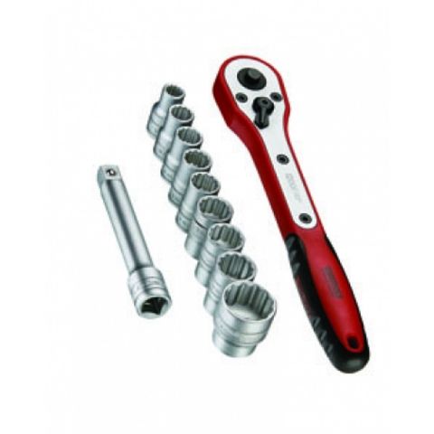 Teng Tools - 1/2 Drive 12 Piece Socket Set