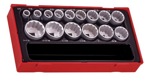 Teng Tools - 1/2 Drive 15 Piece AF Socket Set