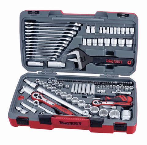 Teng Tools - 1/4, 3/8 & 1/2 Drive 128 Pc Metric/AF