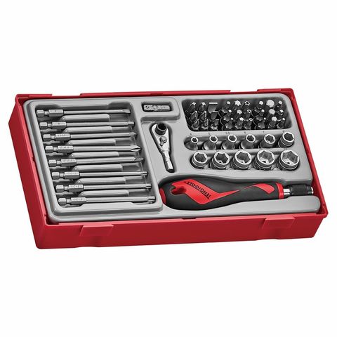 Teng Tools - 49 Piece Bits Set with Quick Chuck Dr