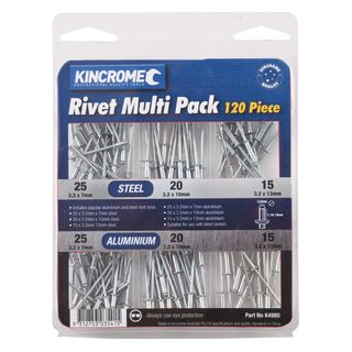 KINCROME - RIVET MULTI PACK 120 PIECE