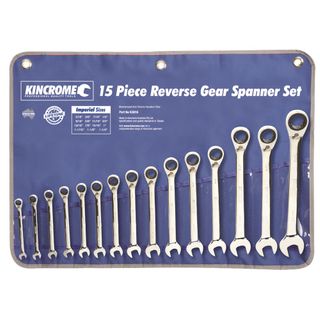 KINCROME - COMBINATION GEAR SPANNER SET 15 PIECE